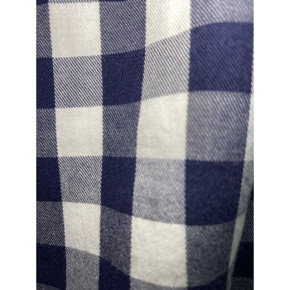 Superdry Men's Gingham Check Shirt Medium Blue‎ White Long Sleeve Casual Cotton - Picture 8 of 8